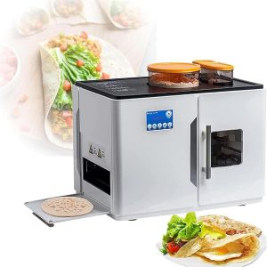 Roti Maker, Electric Chapati and Tortilla Machine, Makes 20 Pieces at Once for Flatbreads, Naan, and Pancakes, Fully Automatic Cooking Device