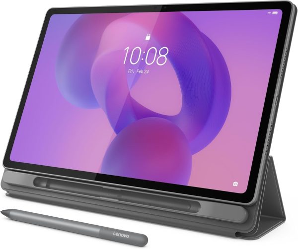 Lenovo Idea Tab Plus – Lightweight Tablet – 12.1″ 2.5K IPS Touchscreen Display – 90Hz – MediaTek Dimensity 6400-8GB Memory – 128GB Storage – Integrated Arm Mali-G57 MC2 Tab Pen & Folio Case