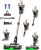 Cordless Vacuum Cleaner, 46KPa/500W Stick Vacuum with 55 Mins Runtime, Self-Standing Vacuum Cleaner for Home, LED Display, Anti-Tangle Brush, Rechargeable Vacuum for Pet Hair, Carpet & Hard Floors